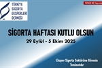 29 Eyl�l � 5 Ekim 2025 14. Sigorta Haftas� Mesaj�